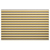 Gelbes Hippie Zickzack ZigZag Boho Muster Stoff (Fat Quarter (45,7 x 55,9 cm))