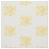 gelbes Honigbienenbienenwaben-Malereigewebe Stoff (Muster)