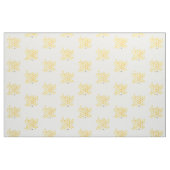 gelbes Honigbienenbienenwaben-Malereigewebe Stoff (Fat Quarter (45,7 x 55,9 cm))