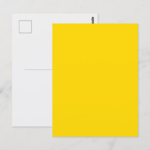 Gelbes individuelles Postkarten-Design in Fettschr Postkarte