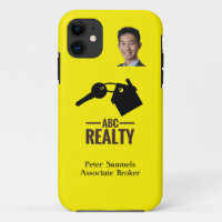 Gelbes iPhone/iPad-Gehäuse mit Real-Anwesen