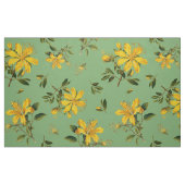 Gelbes Johanniskraut-Blumenmuster Stoff (Fat Quarter (45,7 x 55,9 cm))