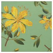 Gelbes Johanniskraut-Blumenmuster Stoff (Muster)