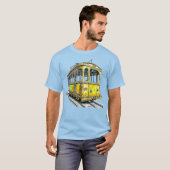 Gelbes Kabelauto T-Shirt (Vorne ganz)