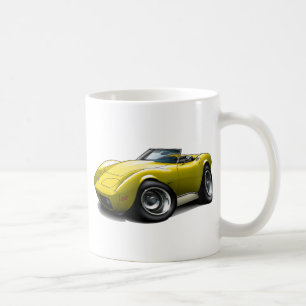 Gelbes Kabriolett 1973-76 Korvette Kaffeetasse