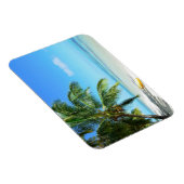 Gelbes Kajak auf einem rechteckigen Magneten am St Magnet (Rechte Seite)