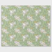 Gelbes Kakadu Geschenkpapier (Flach)