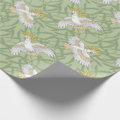 Gelbes Kakadu Geschenkpapier (Ecke)
