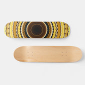 Gelbes Kaleidoskop Skateboard (Horizontal)