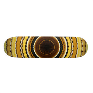 Gelbes Kaleidoskop Skateboard
