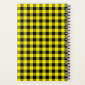 Gelbes Karierter Planer mit benutzerdefiniertem Te (Rückseite)
