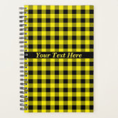 Gelbes Karierter Planer mit benutzerdefiniertem Te (Vorderseite)