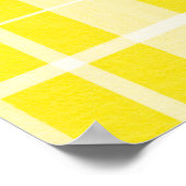 Gelbes Kariertes Baby Name Kinderzimmer Print Post Poster (Ecke)