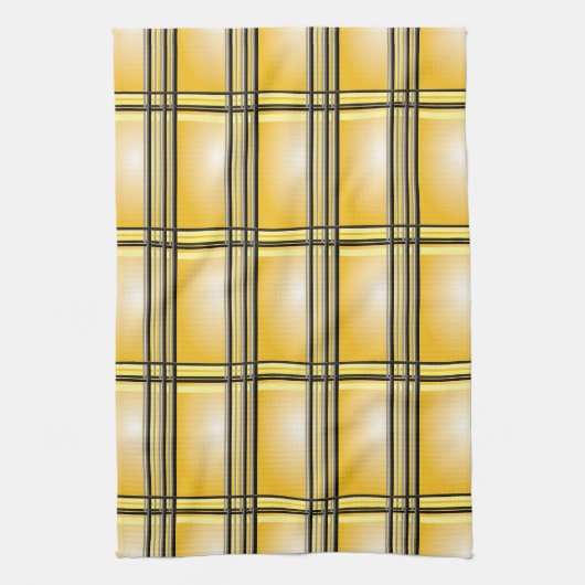 Gelbes Kariertes Küchentuch (Vertikal)
