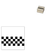 Gelbes kariertes Muster Gummistempel (Stempel)