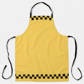 Gelbes kariertes Muster Schürze (Vorderseite)