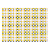 Gelbes Kariertes Muster Tischdecke (Vorderseite (Horizontal))