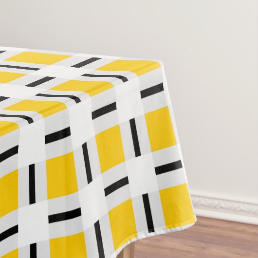 Gelbes Kariertes Muster Tischdecke (Beispiel)