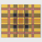 gelbes kariertes Packpapier (Flach)