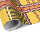 gelbes kariertes Packpapier (Rolleneckpunkt)