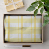 Gelbes kariertes Seidenpapier (Geschenk)