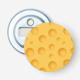 Gelbes Käse-Muster Flaschenöffner