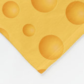 Gelbes Käse-Muster Fleecedecke (Ecke)