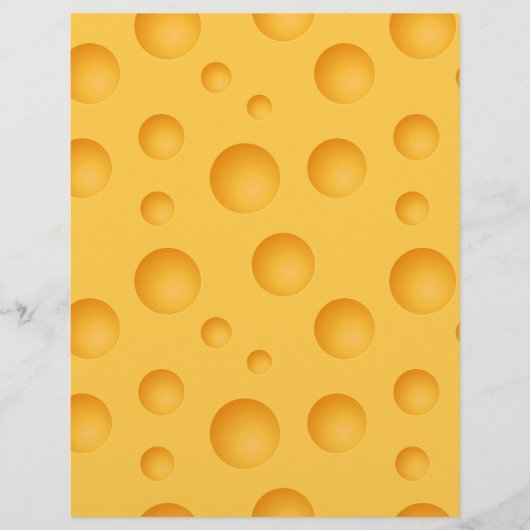 Gelbes Käse-Muster Flyer (Vorne)