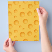 Gelbes Käse-Muster Flyer (Hand)