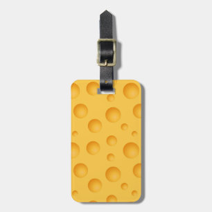 Gelbes Käse-Muster Gepäckanhänger