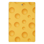 Gelbes Käse-Muster Mini Klemmbrett (Rückseite)