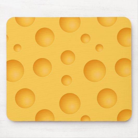 Gelbes Käse-Muster Mousepad (Vorne)