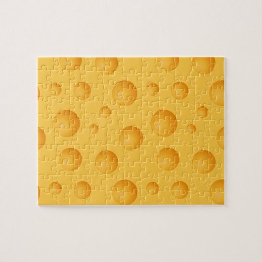 Gelbes Käse-Muster Puzzle (Horizontal)