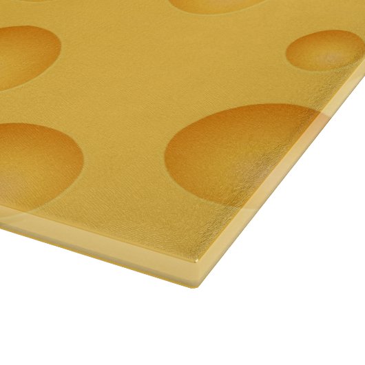 Gelbes Käse-Muster Schneidebrett (Ecke)