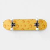 Gelbes Käse-Muster Skateboard (Horizontal)