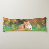 Gelbes Kätzchen Kissen (Vorderseite)