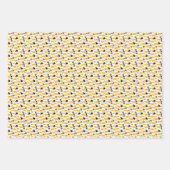 Gelbes "Klasse von" Hundeschema und Dotmuster Geschenkpapier Set (Vorderseite 3)