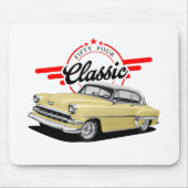 Gelbes klassisches Auto Mousepad (Vorne)