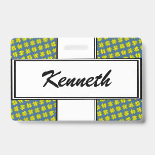 Gelbes Kleeblattband von Kenneth Yoncich Ausweis