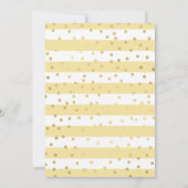 Gelbes Kleid Blonde Princess Birthday Einladung (Rückseite)