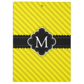 Gelbes Klemmbrett (Rückseite)