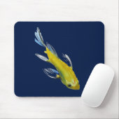 Gelbes koi japanische mousepad (Mit Mouse)