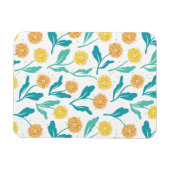 Gelbes Kronleuchter Blumenmuster - naturlich Inspi Magnet (Horizontal)