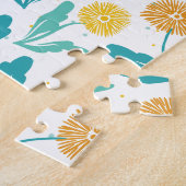 Gelbes Kronleuchter Blumenmuster - naturlich Inspi Puzzle (Seite)