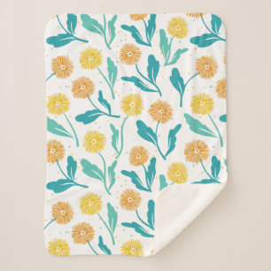 Gelbes Kronleuchter Blumenmuster - naturlich Inspi Sherpadecke