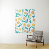 Gelbes Kronleuchter Blumenmuster - naturlich Inspi Wandteppich (Beispiel)