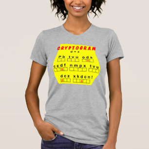 Gelbes Kryptogramm T-Shirt