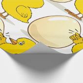 Gelbes Küken und Ei Geschenkpapier