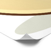 Gelbes Küken und Ei Poster (Ecke)