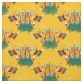 gelbes Kwanzaa-Stoff Stoff (Muster)